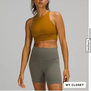Lululemon gold spice sports bra in size 8